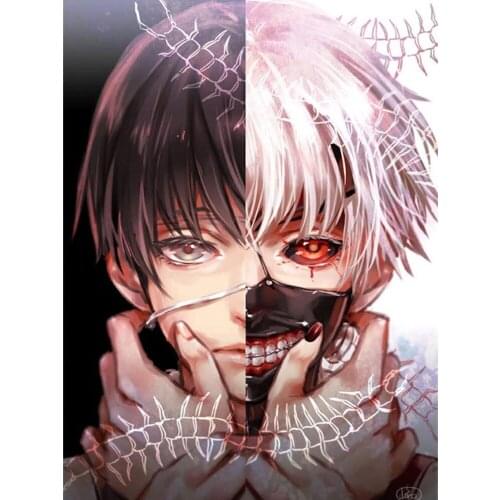 "Tokyo Ghoul" DIY 5D Diamond Embroidery Cross Stitch Set rhinestones pictures Resin Hobby Craft Gift Home Decor