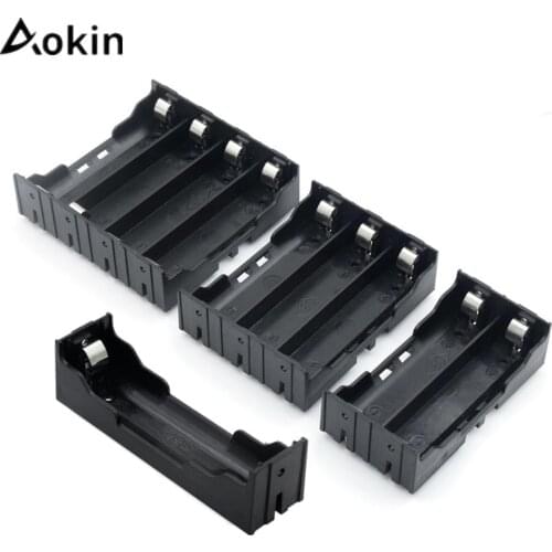 ABS 18650 Power Bank Cases 1 2 3 4 Slot Way 18650 Battery Holder Storage Box Case Plastic Batteries Container With Hard Pin