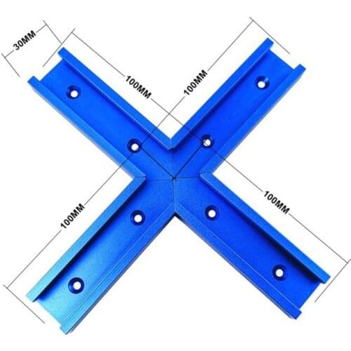 Woodworking Aluminum T-track Slot Slider Cross Connector Table Saw Miter Jig Electric circular saw flip table DIY accessories