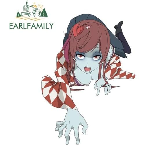 EARLFAMILY 13cm x 11.3cm for Yuugiri Zombie Personality Creative VAN Car Stickers DIY Anime Graffiti Sticker Body for Car Decal