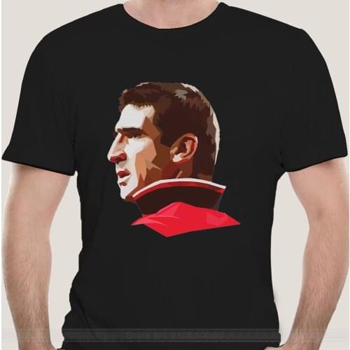 Fashion t-shirt men cotton brand teeshirt Printed Men T Shirt Cotton O-Neck tshirts Eric Cantona Short-Sleeve men T-Shirt