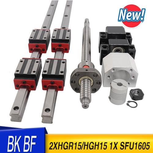 HGH15 length1100MM +1 SET SFU1605+4 HGH15CA HGW15CC Linear guide High assembly square load ball screw linear motion module