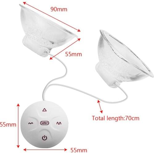 IKOKY 10 Mode Massager Pump Erotic Adult Sex Products Sex Toys for Woman Nipple Sucker Breast Stimulator Nipple Vibrator