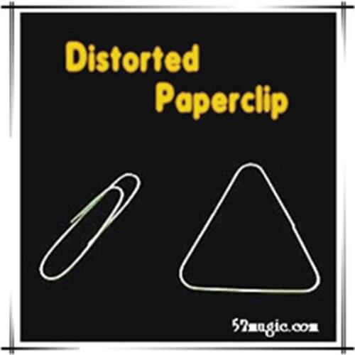 Distorted Paperclip Mind Bending Paperclip Magic Tricks Mentalism Close Up Illusion Gimmick Props Comedy Magica