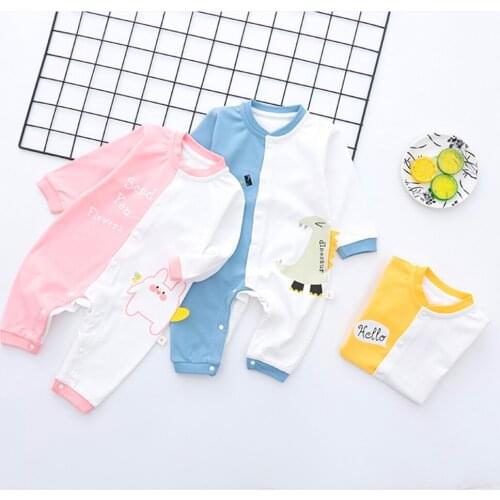 Baby Girl Long Sleeve Rompers Newborn Baby Boys Cartoon Cotton Clothes Infant Spring Autunm Bodysuit