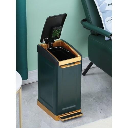 Trash Can Kitchen Storage Bin Waste Basket Garbage Bin Kitchen Zero Waste Eco Friendly Poubelle Automatique Waste Bins BE50TB