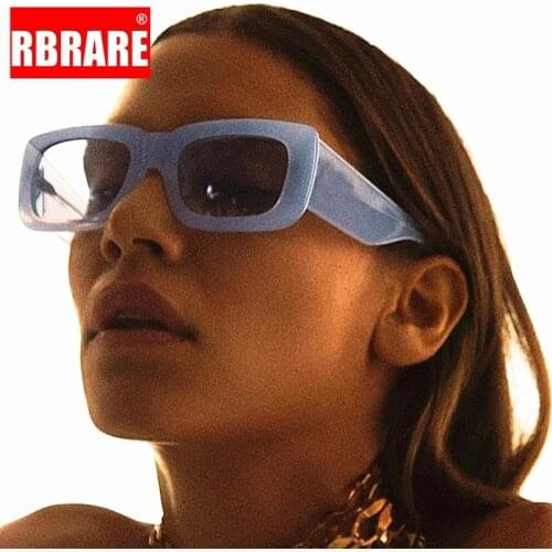 RBRARE Square Sunglasses Women Retro Luxury Brand Sun Glasses Women Fashion Gradient Shades Eyewear Vintage Oculos De Sol Mujer
