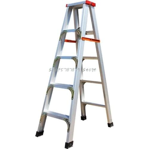 Ladder Widened And Thickened 2m Aluminum Alloy Double Side Domestic Herringbone Ladder Four Step Folding Ladder Mezzanin