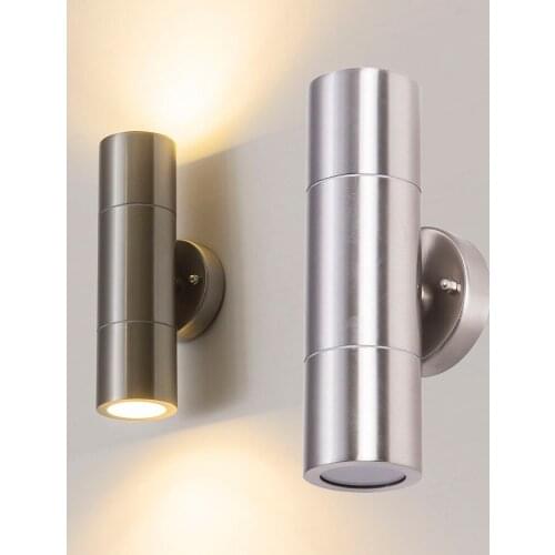 Stainless steel Led Wall Light Outdoor Led Wall Lamp up and down Porch Lights led 10W Bracket Lamp (Two Side 5W)