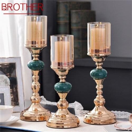 BROTHER Candle Table Light Modern Retro Decoration Luxury Lamp For Home Dinning Room