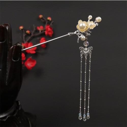 2021 New Antique Hairpin Tassel Vintage Hair Accessories Hairpin Gifts for Women