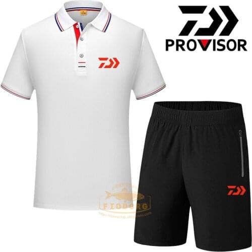 2021 New Summer DAWA Short-sleeved T-shirt Fishing Suit Outdoor Fishing Clothes Quick Dry Fishing T-shirt Fishing Shorts T-shirt