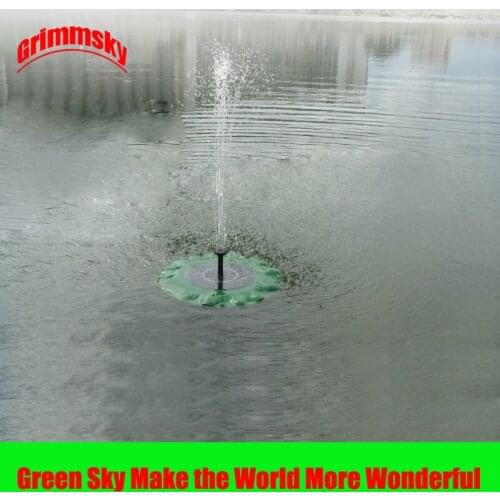 Max Spray Height 70CM Floating Lotus Flower Leaf Pool Pond Outdoor Solar Panel Home Garden Decoration Solar Fountain