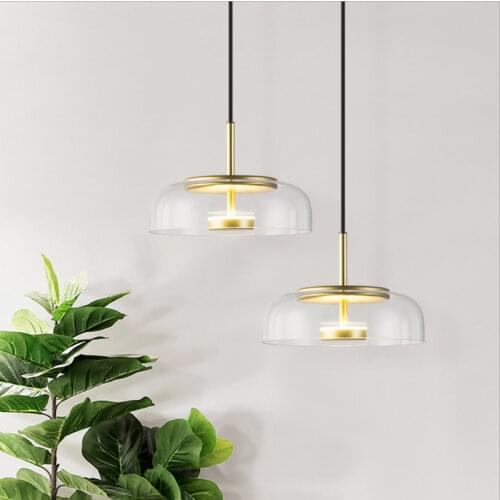 Single Head Modern Creative Pendant Light Glass Hanging Lamp Simple Restaurant Ball Bedroom Art Decoration Glass hanging Lamp