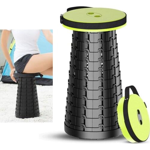 Portable Chair Stool, Upgraded Folding Stool-Adjustable Camping Chair, Foldable Fishing Chair for Indoor and Outdoor Activities