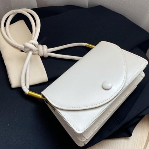 Small Solid Color Flap Shoulder Crossbody Bags For Women 2021 PU Leather Womens Designer Handbag Female Travel Messenger Bag