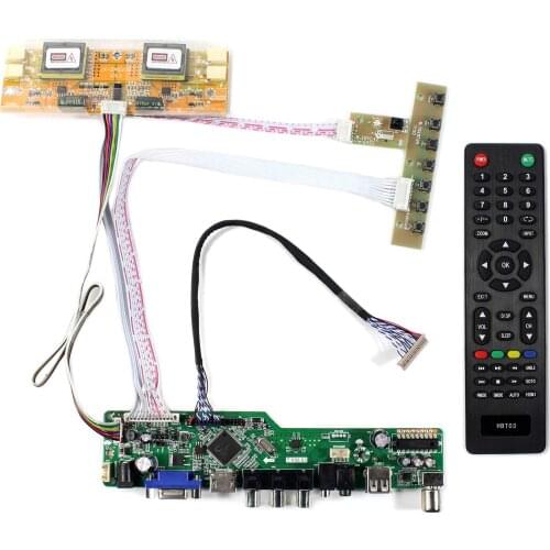 TV+H DMI+VGA+AV+USB LCD Controller Board For 15inch 1024X768 LQ150X1LW71N LTM150XH LQ150X1LW73 LCD Screen