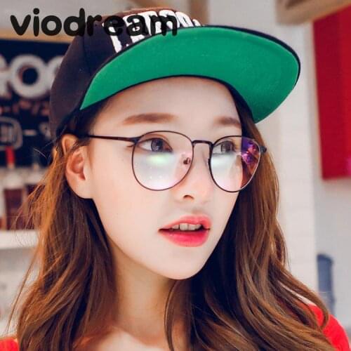 Viodream Unisex Retro Round Full Metal Glasses Frame Prescription Eyewear Optical Glasses Frame Oculos De Grau