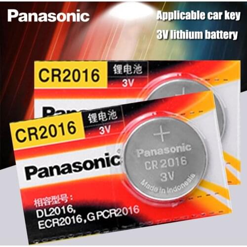 Panasonic Top Quality Lithium Battery 2PCS/LOT 3V Li-ion cr2016 Button Battery Watch Coin Batteries cr 2016 DL2016 ECR2016 GPCR