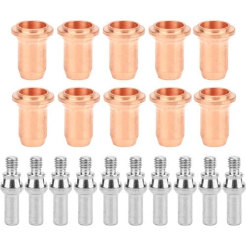 20pcs Air Cutter Consumables Electrode Tip Kit For PT60 Torch ND