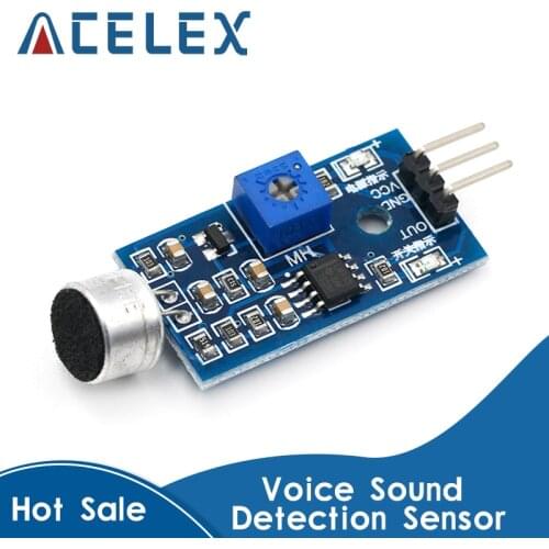 3pin Voice Sound Detection Sensor Module Intelligent Smart Robot Helicopter Airplane Boart Car for arduino Diy Kit