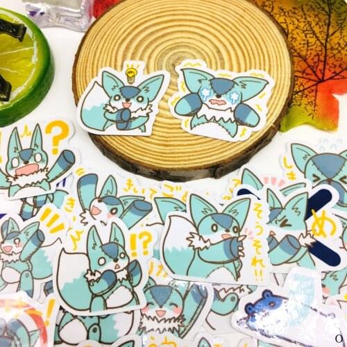 40 Pcs Cute fat fox Cartoon Sticker Waterproof For book Laptop Moto Skateboard Luggage Guitar Furnitur Decal Toy Stickers