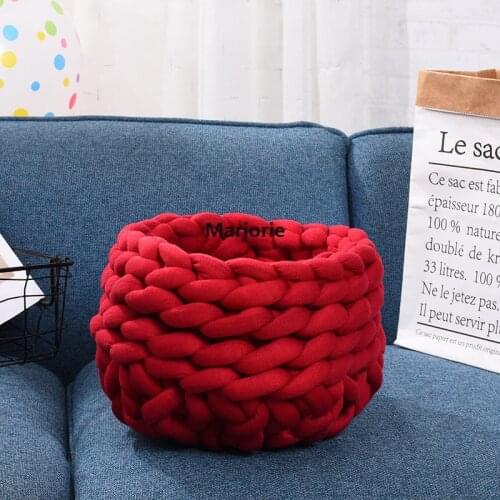 500g Faotory For New Manual Woven Blanket Core Yarn Round Cloth Coarse Line Knitting DIY Wool Hand-Knitted Yarn Home Anti Cold