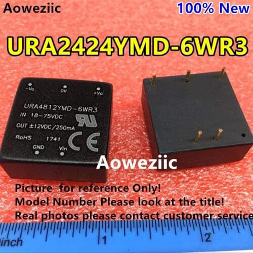 Aoweziic URA2424YMD-6WR3 URA2424YMD-6W New Original DIP Input: 9-36V Dual Regule Output: +24V 0.12A,-24V -0.12A DC-DC Isolate