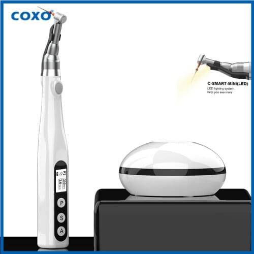 Coxo Wireless C-Smart Mini Led Root Canal Therapy Instrument Dental Endo Motor With 1:1 Push Button Contra Angle Dental Instrume