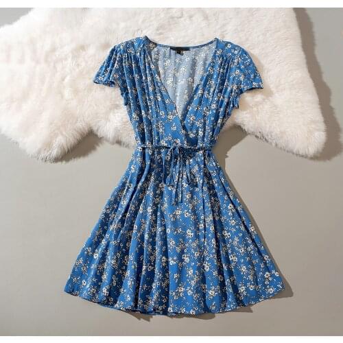 Cthink Blue Summer Dresses