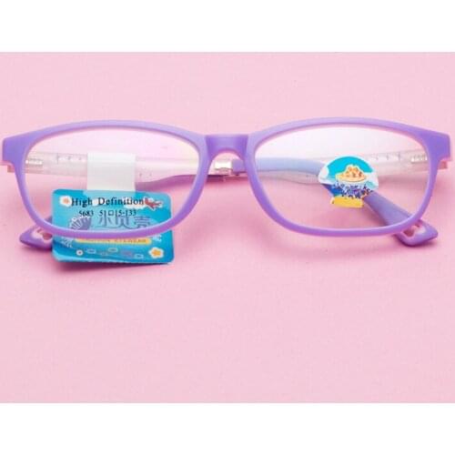 Childrens glasses Frame Cartoon Students Mild Amblyopia Bicolor TR Spectacle Frame Can Be Matched with Myopia Spectacles 683
