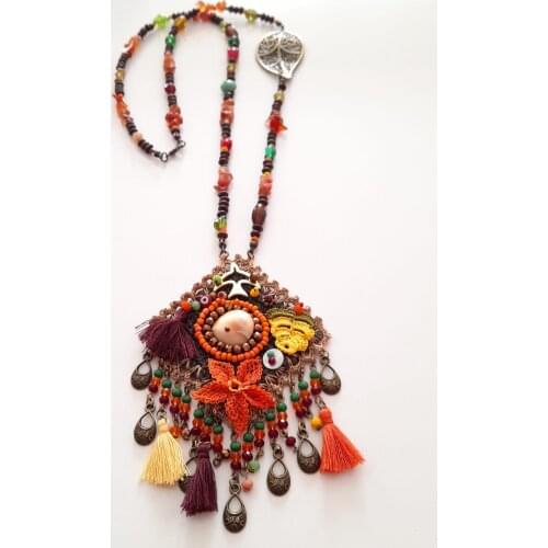 Goodtime Long Necklace Women Handmade Jewelry