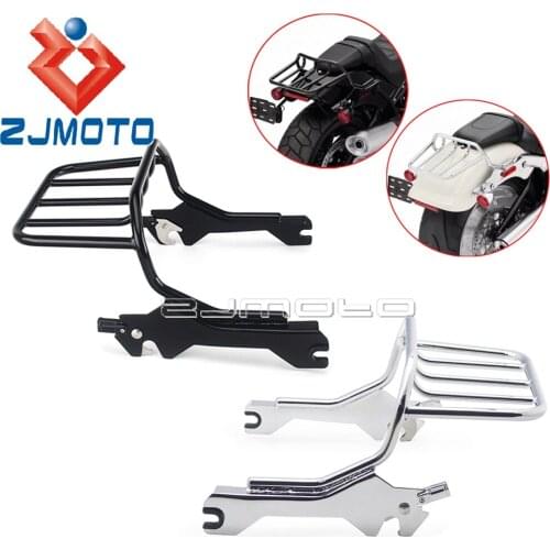 For Harley 2018-2021 FLFB FLFBS FXBR FXBRS Breakout Fat Boy Motorcycle Parts Black Chrome Rear Seat Luggage Rack Rear Carrier