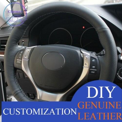 For Lexus ES250 ES300h GS250 GS300h RX270 Hand-stitched Car Steering Wheel Cover Anti-slip fit all season