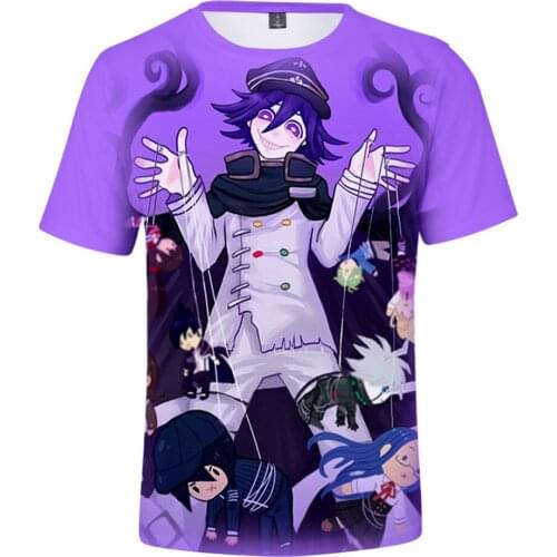 Classic 3D Kokichi Ouma T shirt Summer Men Women 3D Print Tops Harajuku Anume Tshirts Boys/girls Cartoon Game Danganronpa Tops