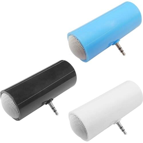 Mini Portable Line-in Speaker with 3.5mm TRS Plug for iOS Android Smartphone Tablet Sound Box Music Player Loudspeaker