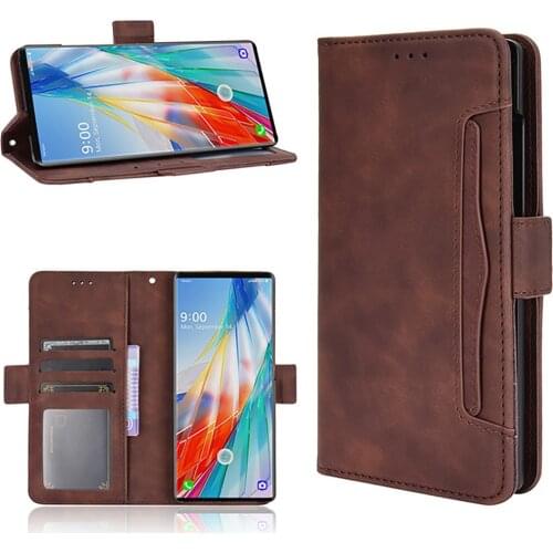 Flip Leather Case Protective Cover Protective Shell for LG WING 5G Phone Accessories