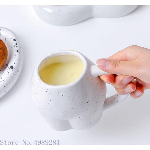 Creativity Ceramic Coffee Cup Human Body Nude Abstract Art Mug Porcelain Cup Cute Ass Color Desktop Storage Organization