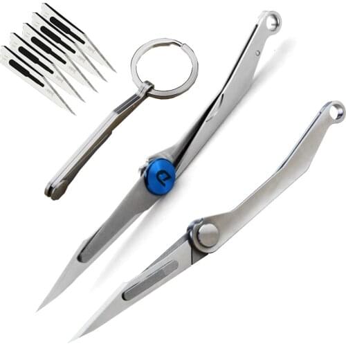 PAVEHAWK Mini Folding Blade EDC Metal Keychain Waist Hook Buckle Tactical Tool Key chain For Keys Men Car Women Bag Accessories