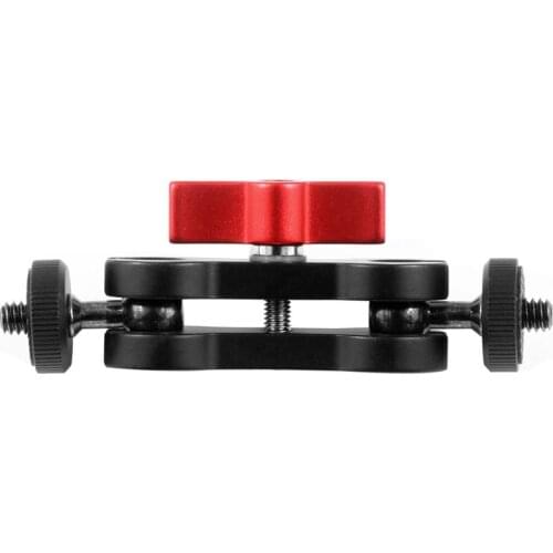 Aluminum alloy Multi-Function Dual Ball Head Hot Shoe 1/4 inch Tripod Magic Arm Mount Adapter DSLR Camera Accessory for Monitor