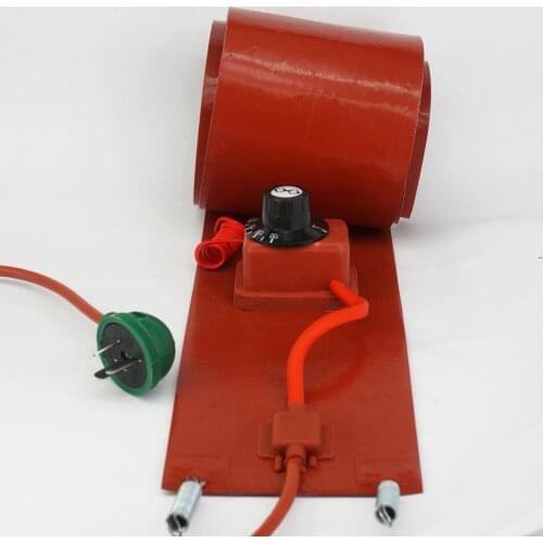 200 L(55 Gallon) 125x1740x1.6mm 1000W 220V Flexible Silicon Band Drum Heater Blanket Oil Biodiesel Barrel Electrical Wires