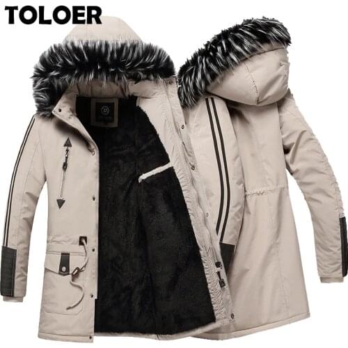 Winter Parkas Men New Thicken Warm Jacket Male High Quality Fleece Fashion Parka Coats Mens Casual Jackets Hooded Cotton Outwear