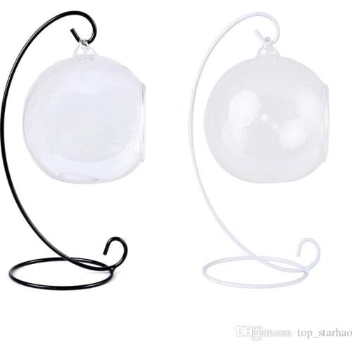 Spiral Bottom Ornament Display Stand Iron Hanging Rack Holder For Plant Christmas Ornament Candlestick Home Wedding Decoration