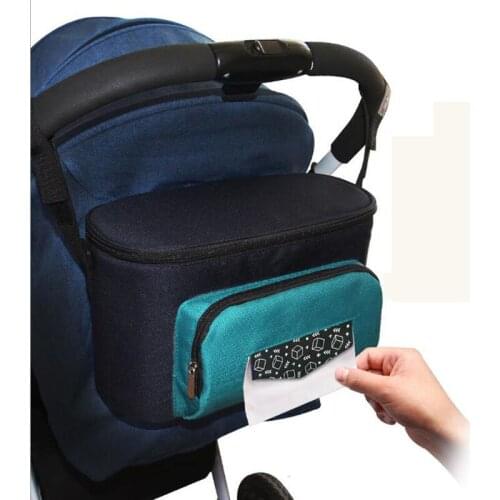 Baby Diaper Mummy Charter Hanging Basket Storage Bag Travel Bottle Insulation Bag Mother Baby Diaper Bag Cart Accessories