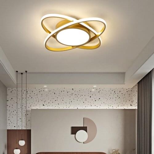 Modern Creative Luster Gold LED Ceiling Light for Bedroom Dining Living Room 2021 Kitchen Bathroom Aisle Interior Light Fixture