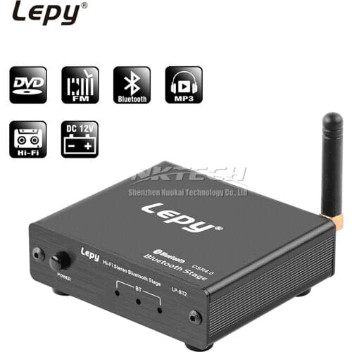 LP-BT2 Lepy Hi-Fi Stereo Bluetooth Stage Decoder Receiver Matching Audio and Digital Stereo Convert FM DVD MP3 CSR4.0