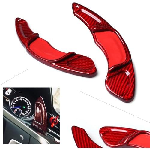 Car Steering Wheel Shiftter Extension Paddle Shift Carbon Fiber For VW Golf 7 Polo MK7 Scirocco /Sagitar GLI/Lamando GTS