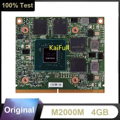 Original M2000M M2000 GDDR5 4GB Video Graphics Card N16P-Q3-A2 With X-Bracket For DELL Precision M6800 7510 Laptop 100% Test