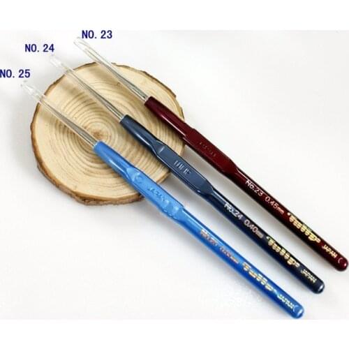 Japan Hiroshima tools Tulip superfine 0.35mm 0.40mm 0.45mm Crochet hook 1 order=1pc