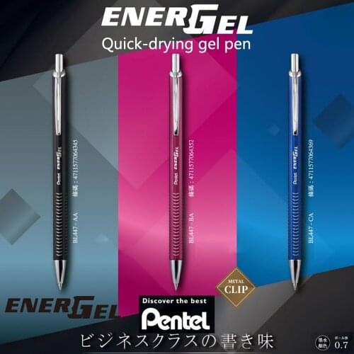 Japan Pentel ENERGEL 0.7Mm Metal Rod Quick-Drying Neutral Pen BL447 Business Signature Pen Smooth Writing Without Gambling Ink
